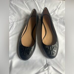Tory Burch Black Leather Flats